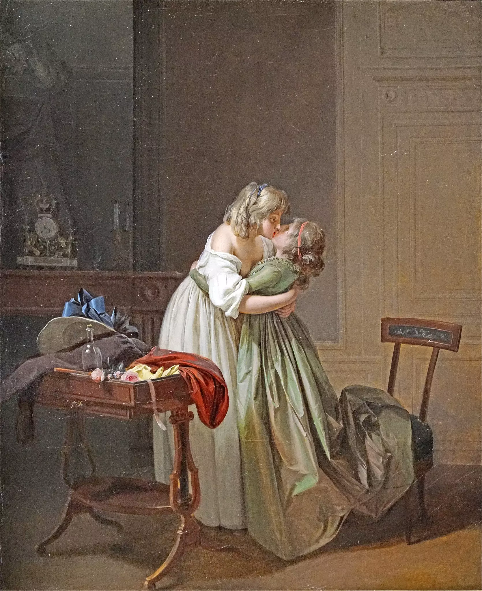 Deux_jeunes_amies_qui_sembrassent%20_de_L.L._Boilly_musee_Cognacq-Jay_Paris_51992741281 "Les Deux Amies" : Un regard approfondi sur l'art lesbien