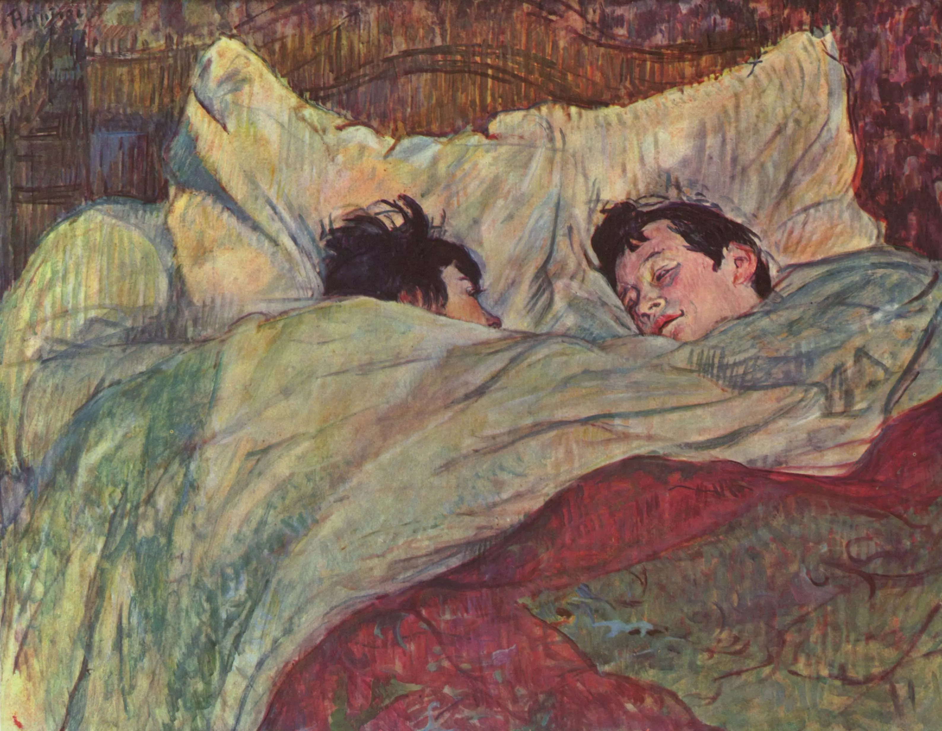 dans%20le%20lit Les deux amies, l'exploration de l'art lesbien