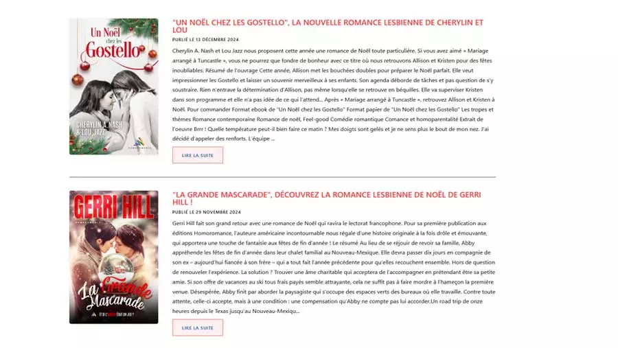 Livres lesbiens de noel