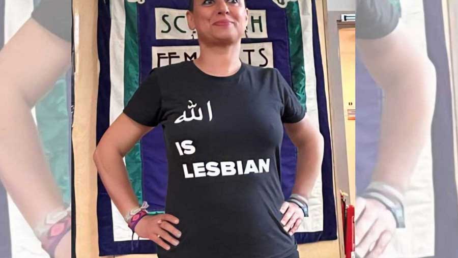 une-militante-feministe-arretee-au-maroc-pour-avoir-porte-un-t-shirt-allah-est-lesbienne image Une militante féministe arrêtée au Maroc pour avoir porté un t-shirt « Allah est lesbienne »